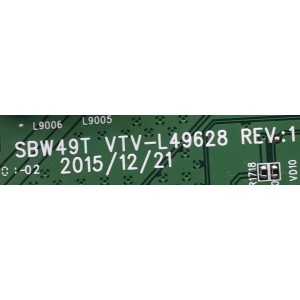 MAIN PARA TV TOSHIBA / NUMERO DE PARTE 461C8J21L21 / 431C8J21L21 / SBW49T / VTV-L49628 / PANEL K430WDR / MODELO 43L420U